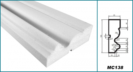 Brâu pentru exterior, MC 138, 19cm x 6.5cm x 200cm [4]