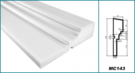 Brâu pentru exterior, MC 143, 25.5cm x 6.5cm x 200cm [4]