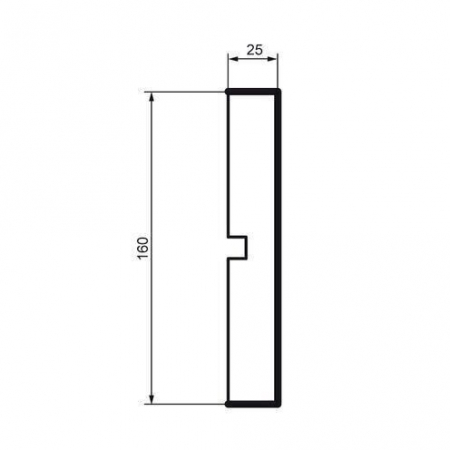 Brâu pentru exterior, MC 145, 16cm x 2.5cm x 200cm [1]