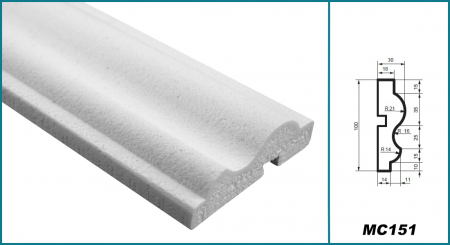 Brâu pentru exterior, MC 151, 10cm x 3cm x 200cm [3]