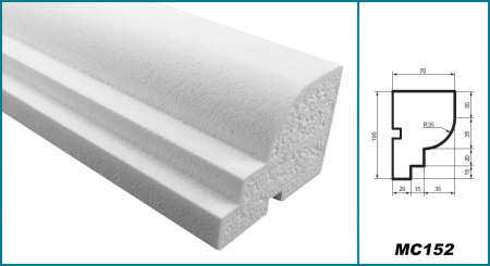 Brâu pentru exterior, MC 152, 10cm x 7cm x 200cm [4]