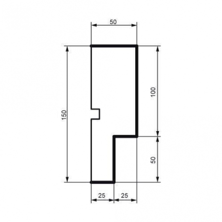 Brâu pentru exterior, MC 162, 15cm x 5cm x 200 cn [1]