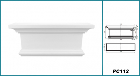 Capitel/baza pentru pilastru, PC 112, 51cmx 22cm x 12.2cm [1]