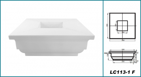 Capitel pentru coloana, LC 113-1F, 38cm x 38cm [3]