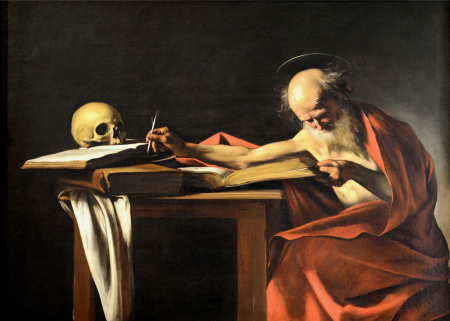 Tablouri canvas - Caravaggio - Sfântul Ieronim scriind