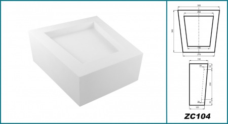 Cheie de boltă, ZC 104, 36cm x 35.5cm x 16cm [2]