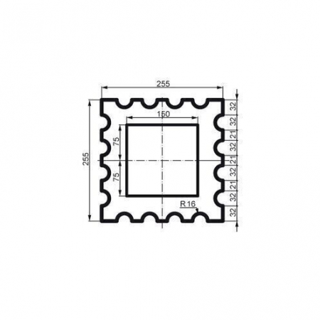 Coloana pentru exterior, LC 107-21F, 25.5cm x 25.5cm [1]