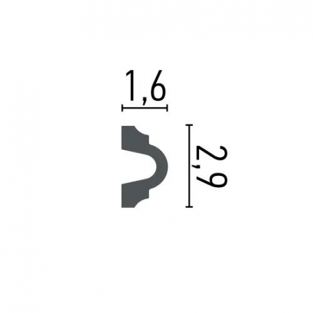 Coltar pentru brau decorativ, din HDP, HCR 501-3, 28cmx28cm [3]