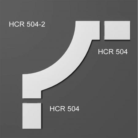 Coltar pentru brau decorativ, din HDP, HCR 504-2, 19.7cmx19.7cm [2]