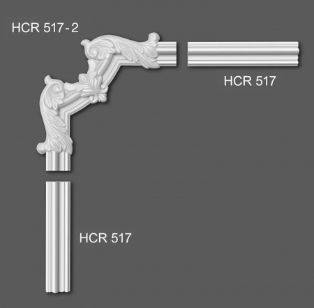 Coltar pentru brau decorativ, din HDP, HCR 517-2, 25.8cmx25.8cm [2]