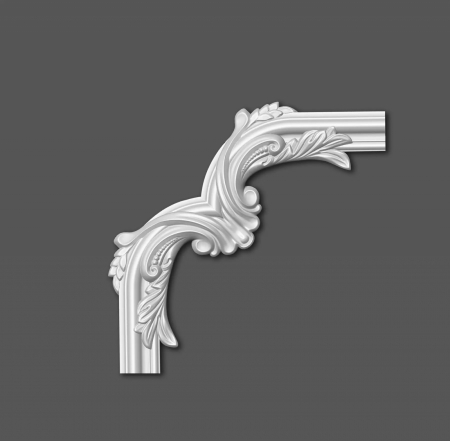 Pentru decorari si amenajari interioare - Coltar pentru brau decorativ, din HDP, HCR 517-3, 29.6cmx29.6cm