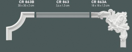 Coltar pentru brau, Grand Decor CR 863A, 22cmx22cm [1]