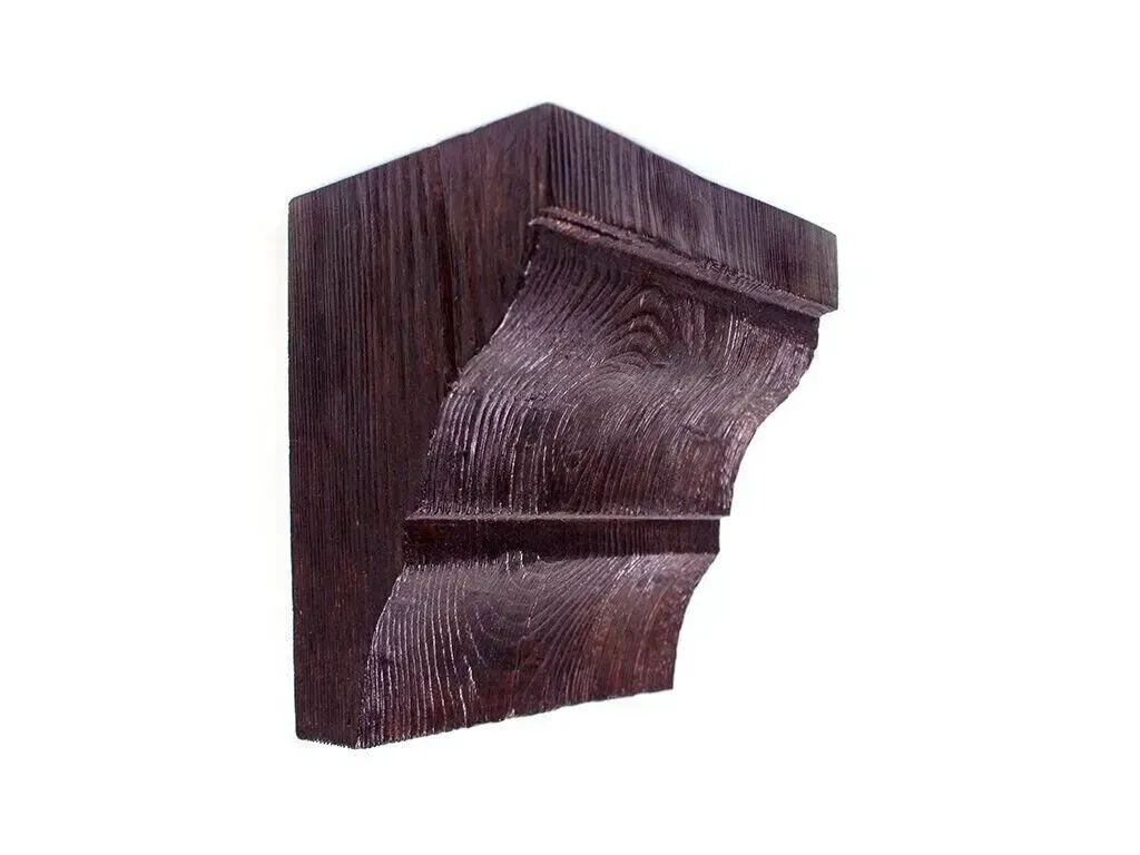 Grinzi decorative din poliuretan - Consolă decorativă ED 035 19cmх13cm - culoare stejar inchis