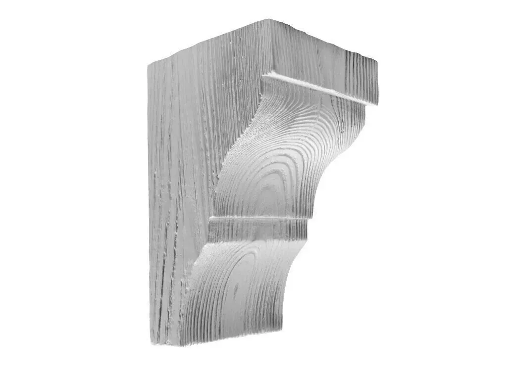 Grinzi decorative din poliuretan - Consolă decorativă ED 036  12cmх12cm - culoare alba