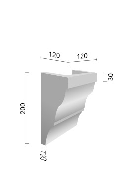 Consolă decorativă EQ 036 12cmх12cm [1]