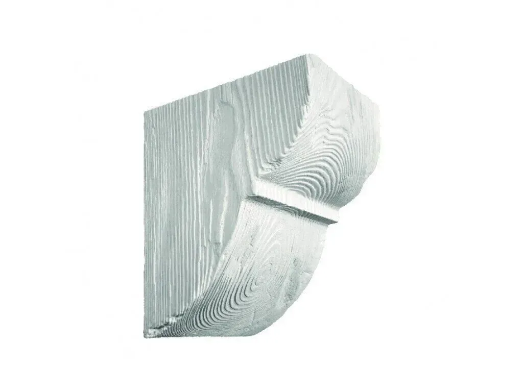 Grinzi decorative din poliuretan - Consolă decorativă rustică EQ 015 19cmх17cm - culoare alba