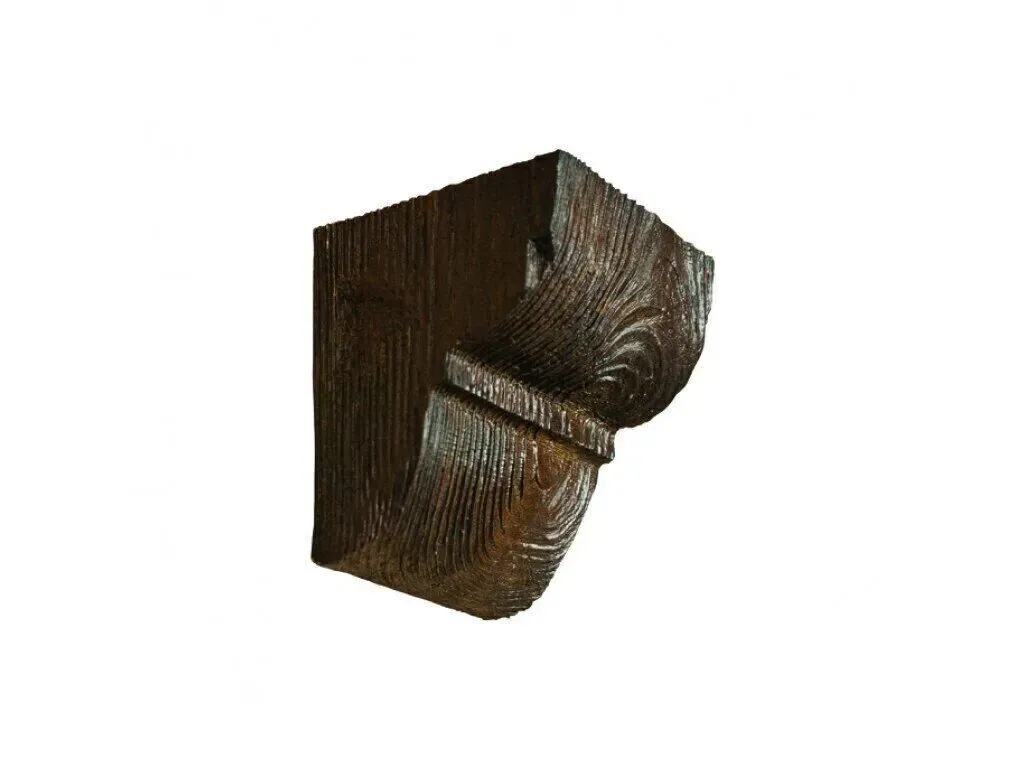 Grinzi decorative din poliuretan - Consolă decorativă rustică EQ 016 12cmх12cm - culaore stejar inchis