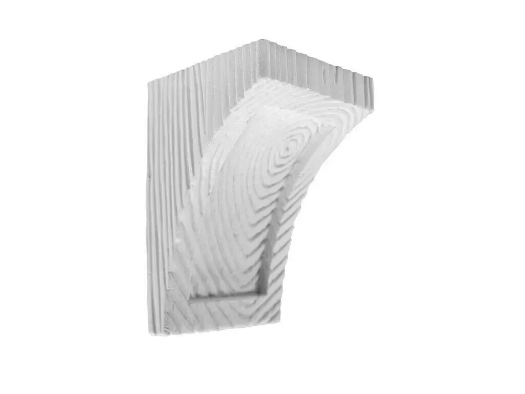 Grinzi decorative din poliuretan - Consolă decorativă rustică EQ 026 12cmх12cm - culoare alba