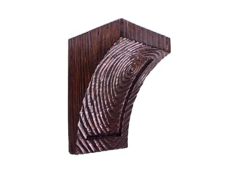 Grinzi decorative din poliuretan - Consolă decorativă rustică EQ 026 12cmх12cm - culoare stear inchis