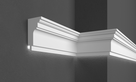 Cornișă de exterior, KC 304 LED, 22cm x 12cm x 200cm [1]