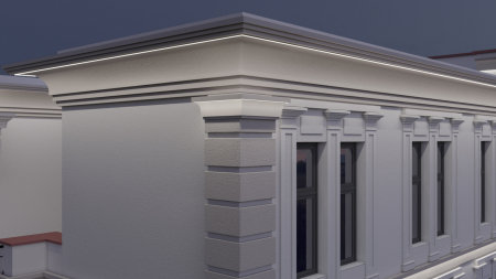 Cornișă de exterior, KC 308 LED, 12.5cn x 28.5cm x 200cm [8]