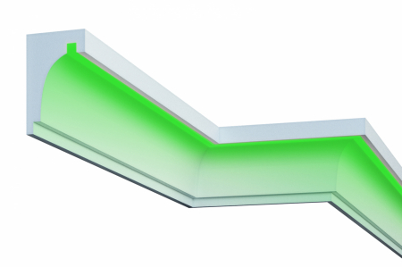 Cornișă de exterior, KC301 LED, 12cm x 19cm x 200cm [4]