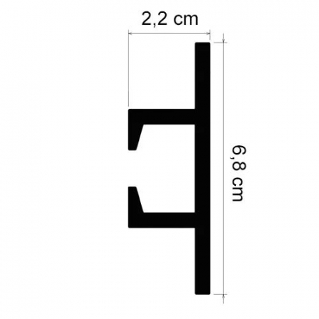 Cornisa decorativa din HDP, KH 907, 6.8cmx2.2cmx200cm [9]