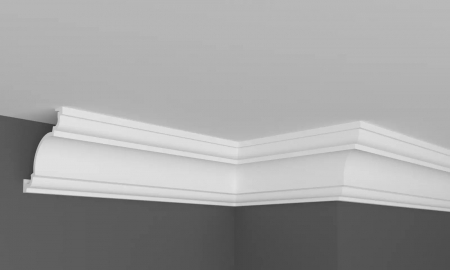 Pentru decorari si amenajari interioare - Cornisa decorativa din HDP, KH 911, 8.2cmx8.2cmx200cm