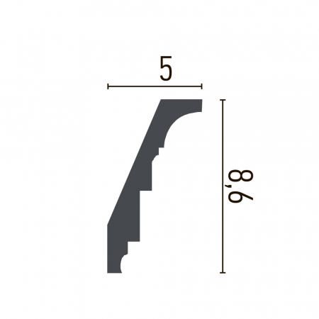 Cornișă din poliuretan,Grand Decor, C 704, 8.6cmx5cmx200cm [1]