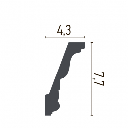 Cornișă din poliuretan,Grand Decor, C 728, 7.7cmx4.3cmx200cm [1]