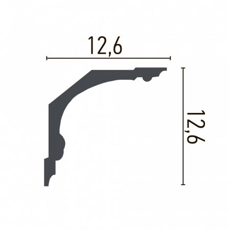Cornișă din poliuretan,Grand Decor, C 732, 12.6cmx12.6cmx200cm [1]