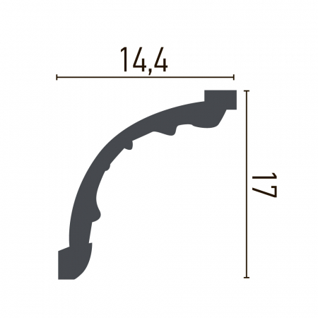 Cornisa din poliuretan,Grand Decor, C 761, 17cmx14.4cmx200cm [1]