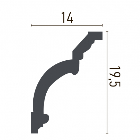 Cornisa din poliuretan,Grand Decor, C 926, 20cmx14cmx200cm [1]