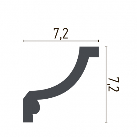 Cornisa din poliuretan,Grand Decor, C 928, 7.2cmx7.2cmx200cm [1]
