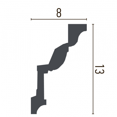 Cornisa din poliuretan,Grand Decor, C 960, 13cmx8cmx200cm [1]