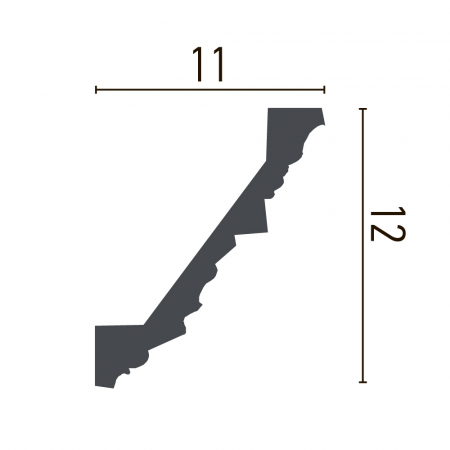 Cornisa din poliuretan,Grand Decor, C758, 12cmx11cmx200cm [1]