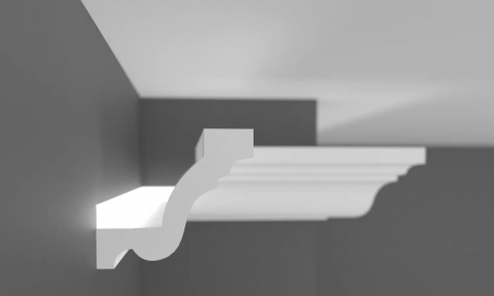 Cornisa din poliuretan,Grand Decor, P 834, 6.3cmx6cmx200cm [2]