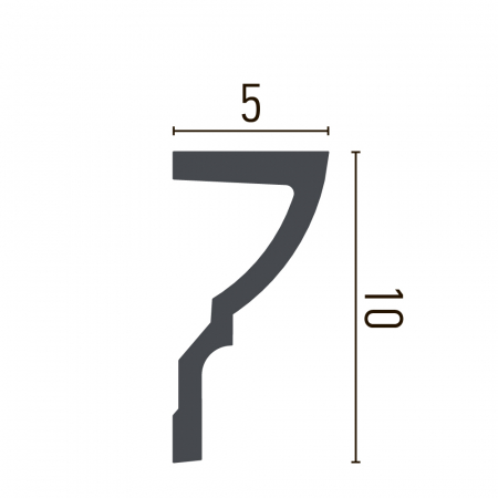 Cornisa din poliuretan,Grand Decor, P 889, 10cmx 5cmx200cm [1]