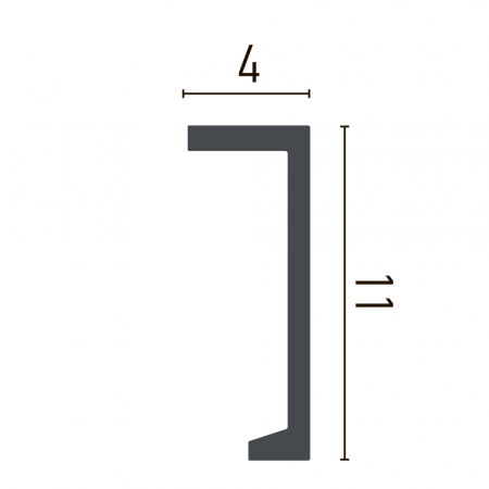 Cornisa din poliuretan,Grand Decor, P 890, 11cmx 4cmx200cm [1]