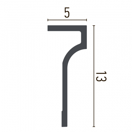 Cornisa din poliuretan,Grand Decor, P 891, 13cmx 5cmx200cm [1]