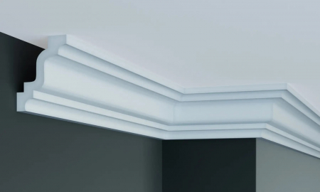 Scafe luminoase- profile pentru banda led, de interior - Cornisa din poliuretan,Grand Decor, P 927, 10.2cmx7.6cmx200cm