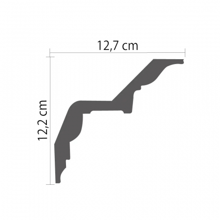 Cornisa din poliuretan,Grand Decor, P 937, 12.2cmx12.7cmx200cm [1]