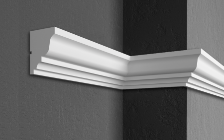 Cornișe pentru exterior (fațade) - Cornișă pentru exterior, KC 102, 17cm x 12.5cm x 200cm