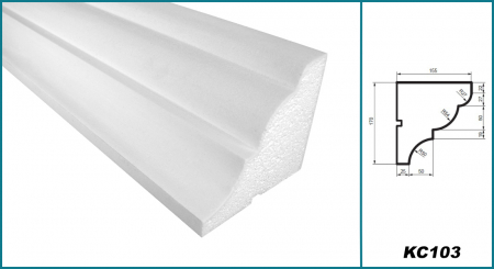 Cornișă pentru exterior, KC 103, 17cm x 15.5cm x 200cm [4]