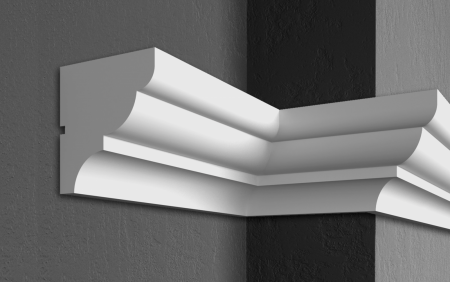 Cornișe pentru exterior (fațade) - Cornișă pentru exterior, KC 103, 17cm x 15.5cm x 200cm