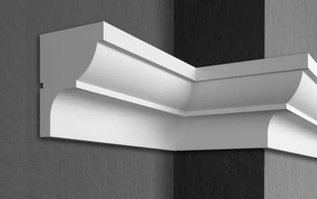 Cornișe pentru exterior (fațade) - Cornișă pentru exterior, KC 105, 20cm x 16.5cm x 200cm