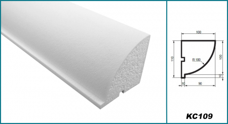 Cornișă pentru exterior, KC 109, 11cm x 10cm x 200cm [4]