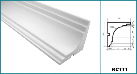 Cornișă pentru exterior, KC 111, 13cm x 12cm x 200cm [4]
