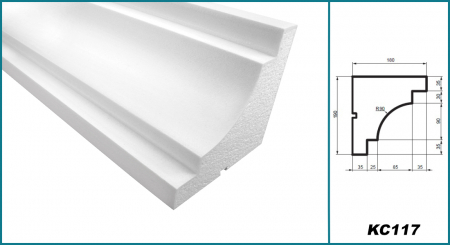 Cornișă pentru exterior, KC 117, 19cm x 18cm x 200cm [4]