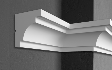 Cornișe pentru exterior (fațade) - Cornișă pentru exterior, KC 117, 19cm x 18cm x 200cm